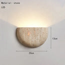 Axyaa Natural Stone LED Wall Lamp for Home Lighting Decor