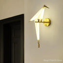 Axyaa Little Bird LED Wall Lamp: Modern Nordic Wall Sconce for Bedroom & Living Room