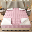 Axyaa Quilted Mattress Cover with Zipper - Full Enclosed Thicken Fitted Sheet
