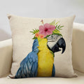 Axyaa Nordic Animal Cushion Cover 45x45cm Linen Pillowcase