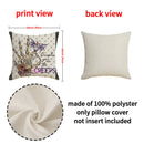 Axyaa Halloween Linen Pillowcase Set - Horror Theme Sofa Cushion Cover