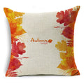Axyaa Autumn Print Style Thanksgiving Pillow Case - Decorative Plant Cushion Cover
