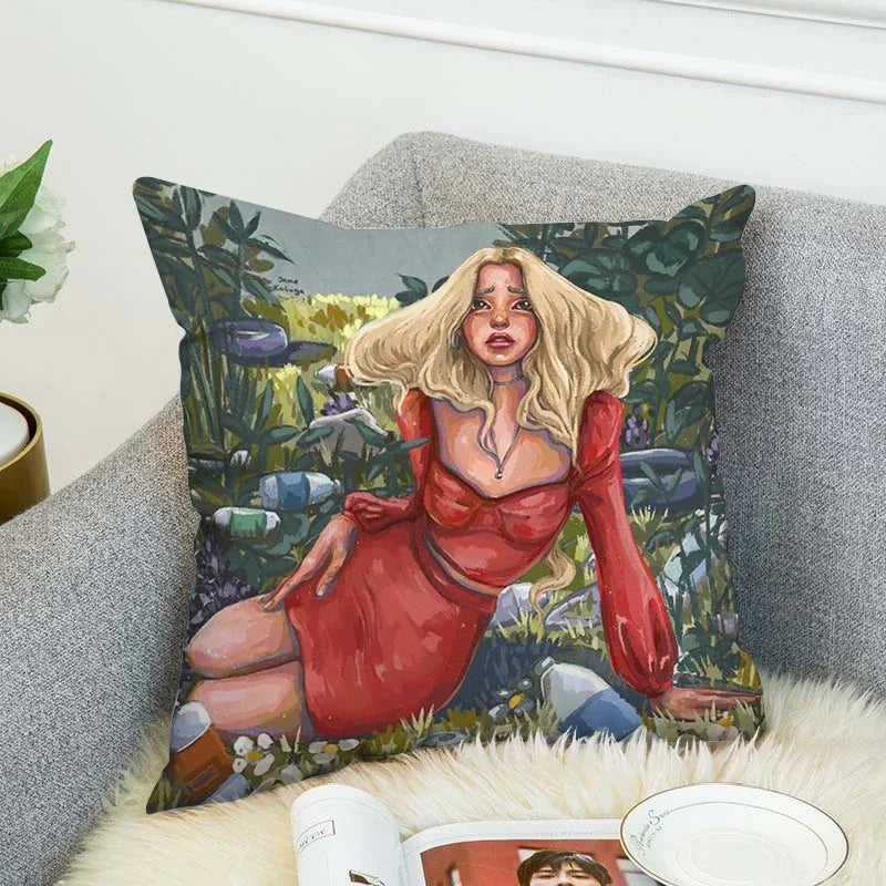 Axyaa 40x40 Jane Koluga Art Pillow Cover for Home Decor and Car Sofa Fall Theme