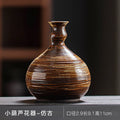 Axyaa Japanese Style Ceramic Vases Tabletop Ornaments Retro Craftsmanship Home Decor