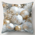 Axyaa Winter Christmas Tree Ball Pillowcase - Home Decor festive accent