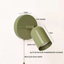 Axyaa Nordic Cream Style LED Wall Sconce with Pull Chain Switch