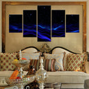 Surreal Night Sky Landscape Wall Art by Axyaa - 5 Piece Canvas Poster Painting