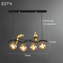 Axyaa Nordic Bird Ball Ceiling Chandelier for Bedroom Dining Room Decor