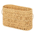 Axyaa Woven Toilet Paper Storage Basket with Handles | Large Capacity Bathroom Organizer