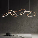 Axyaa LED Pendant Light Stainless Steel Modern Chandelier for Dining Kitchen Island