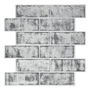 Axyaa Faux Brick Wall Panel Kitchen Bathroom Tile Sticker - Peel and Stick 3D Wall Cover