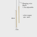 Axyaa Minimalist Long Pendant Lights for Living Room Bedroom Chandeliers