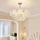 Axyaa Modern Minimalist Crystal Chandelier for Living Room, Bedroom, and Dining Room