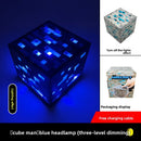 Axyaa Pixel Cube LED Night Light: Birthday Gift & Bedroom Decor for Warm Atmosphere