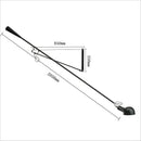 Axyaa Adjustable Swing Arm LED Wall Lamp for Bedroom, Living Room, and Study