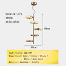 Axyaa Gold Ring LED Pendant Chandelier Ceiling Light Nordic Designer Fixture
