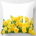 Axyaa Rose Series Yellow Pink Flowers Pillowcase Home Decor