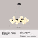 Axyaa Glass Chandelier Pendant Light for Living Room Kitchen Bar Decor