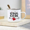 Teacher Enamel Mug by Axyaa - Creative School Water Cup - Perfect Teachers Day Gift