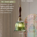 Axyaa Glass Pendant Light Trio for Kitchen Dining Room - Modern Mini Hanging Fixture