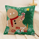 Axyaa Christmas Red Joyful Pillow for Bedroom & Living Room Decor