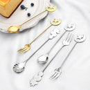 Axyaa Gold Star Moon Dinnerware Set - Stainless Steel, Eid Mubarak Ramadan Muslim Party