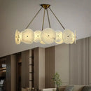Axyaa Marble Pendant Light with Gold Brass Finish for Home, Hotel, and Bar Decor