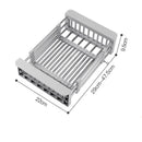 Axyaa Stainless Steel Sink Drain Rack: Multifunctional Storage Basket for Dishes, Fruits, and Vegetables