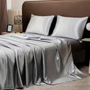 Axyaa Satin Silky Sheets Set, Flat, Fitted Sheet & Pillowcase - US Size