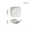 Axyaa Retro Ceramic Four Corner Bowl Set for Molecular Cuisine Tableware