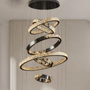 Axyaa Crystal Chandelier Stair Pendant Living Room Lighting Interior Pendant Lights