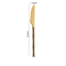 Axyaa Stainless Steel Bamboo Handle Cutlery Set - Western Tableware