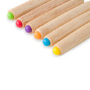 Axyaa Stainless Steel Wooden Handle Fruit Cake Cheese Hot Pot Fork