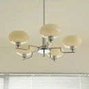 Axyaa Modern Glass Chandelier - Nordic Retro Design, Led Hanging Lamp