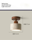 Axyaa Travertine Stone Ceiling Lamp Chandelier for Home Living Room Dining Room