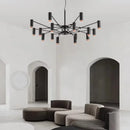 Axyaa Adjustable Height Pendant Light Black for Living Dining Bedroom