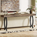 Axyaa Farmhouse Entryway Console Table: 70.87-Inch Narrow Sofa Table for Entry Behind Couch
