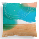 Nordic Luxury Abstract Hand Painted Pillowcase by Axyaa