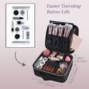 Axyaa Professional Makeup Brush Case Travel Kit Waterproof Manicure Organizer Storage