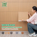 Axyaa 3D Stereo Self-Adhesive Grille Wall Stickers - 10 Pieces | 40*40 cm Square Sheets