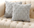Axyaa Beige Throw Pillow Cover 45x45cm - Solid Decorative Cushion for Sofa and Bedroom
