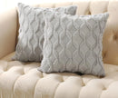 Axyaa Beige Throw Pillow Cover 45x45cm - Solid Decorative Cushion for Sofa and Bedroom