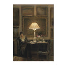 Moody Victorian Woman Portrait Wall Art Print by Axyaa