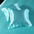 Axyaa Silk Satin Pillowcase Square Throw Pillow Cover 50x50cm