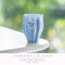 Axyaa Butterfly Love Flower Master Tea Cup - Hand-painted Kung Fu Tea Personal Cup