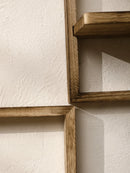 Axyaa Rustic Boho Wall Shelves 20cm Square | Bedroom & Kitchen Decor Storage