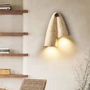 Axyaa Vintage Yellow Cave Stone Wall Lamp