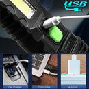 Axya Solar USB Rechargeable Flashlight Waterproof High Lumen Emergency Light