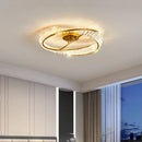 Axyaa Gold Metal LED Dimmable Ceiling Light with K9 Crystals