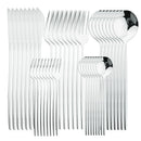 Axyaa 40Pcs Stainless Steel Cutlery Set for Dining and Kitchen